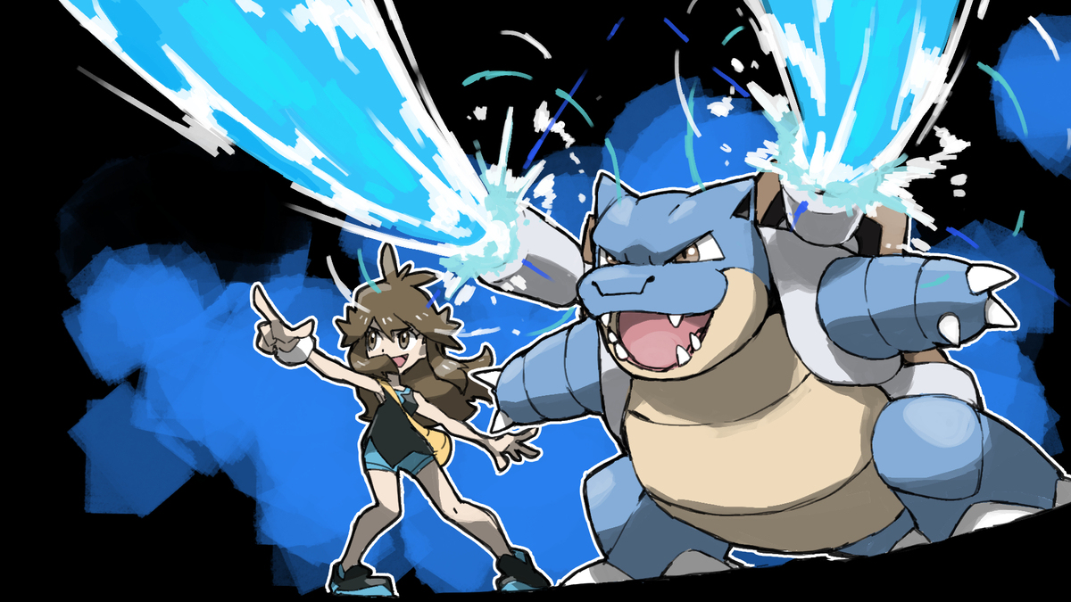 Blastoise and Green