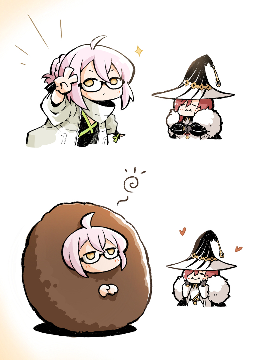 【skeb納品】クレーンさんと色んなキャラの服。