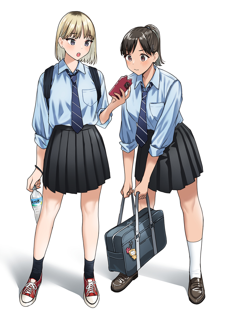 推しの最新情報を共有するふたり