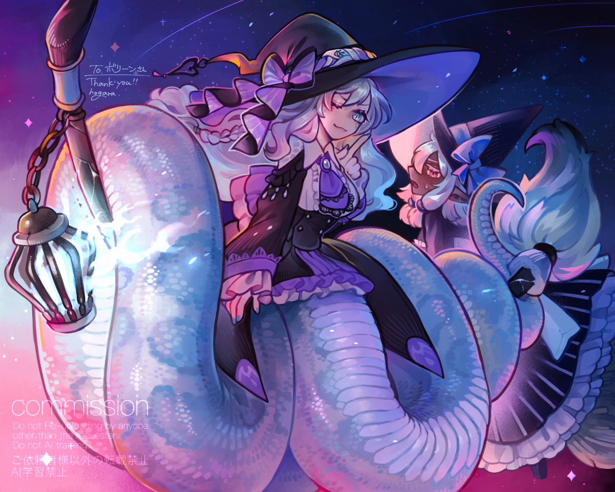 【Skeb】見習い魔女ラミアと先輩魔女💫