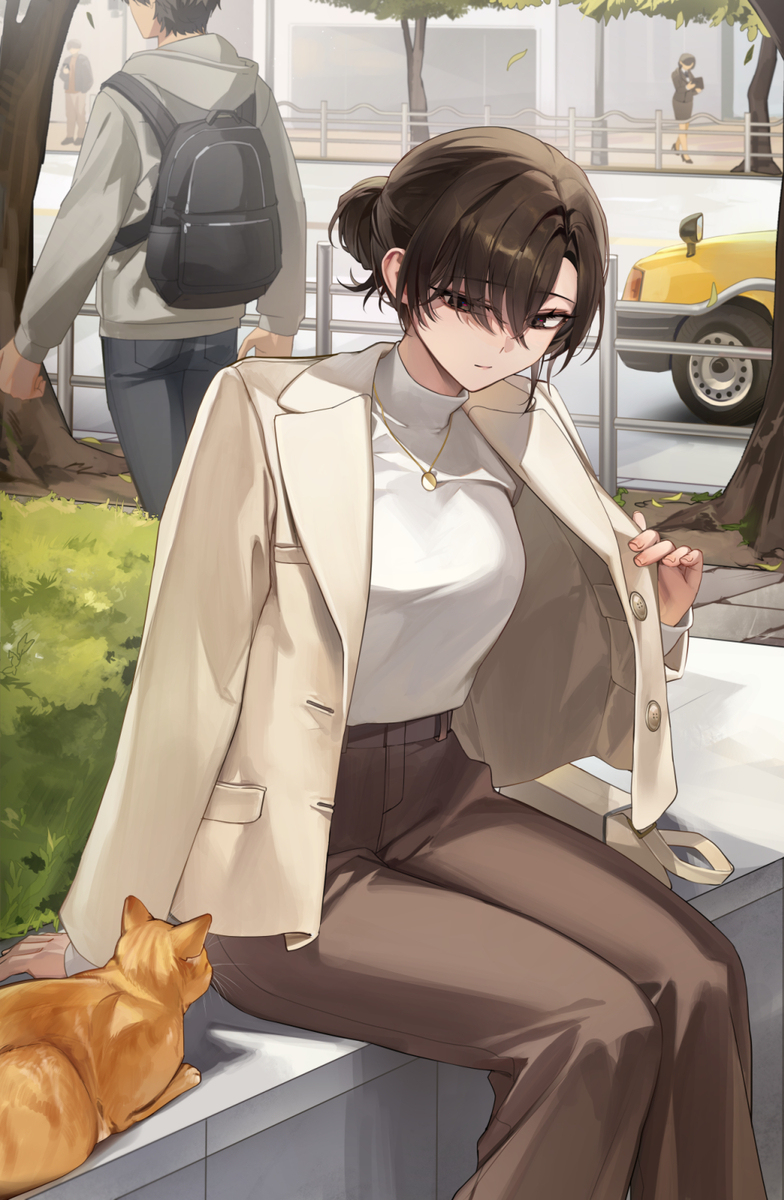 ねこ誘っている