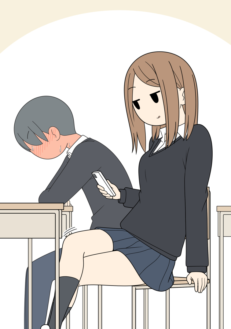 とてもスカートが短いけど誰にもパンツを見られたことがない女の子