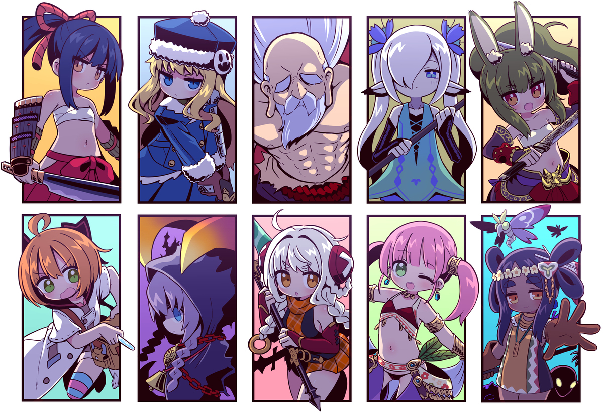 好きな世界樹のグラ10人描くやつ