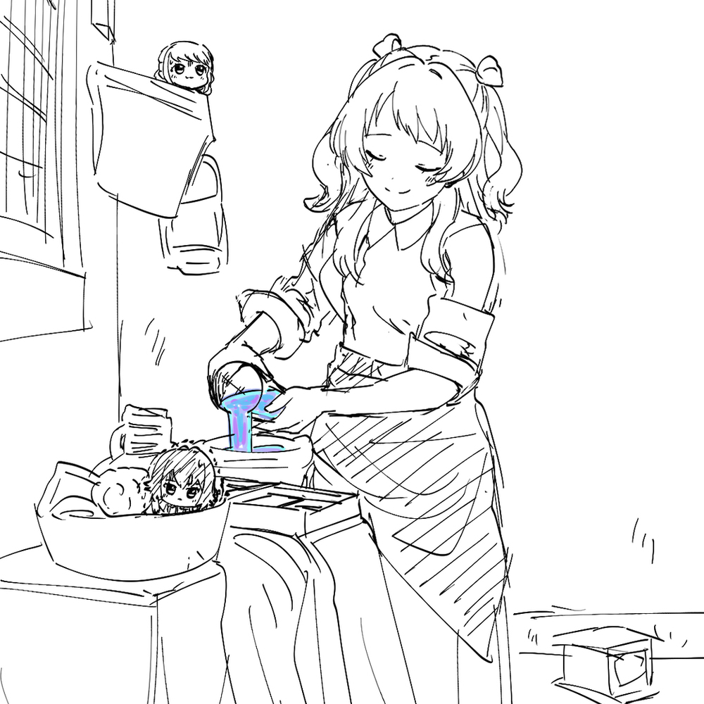 SSDを注ぐ女