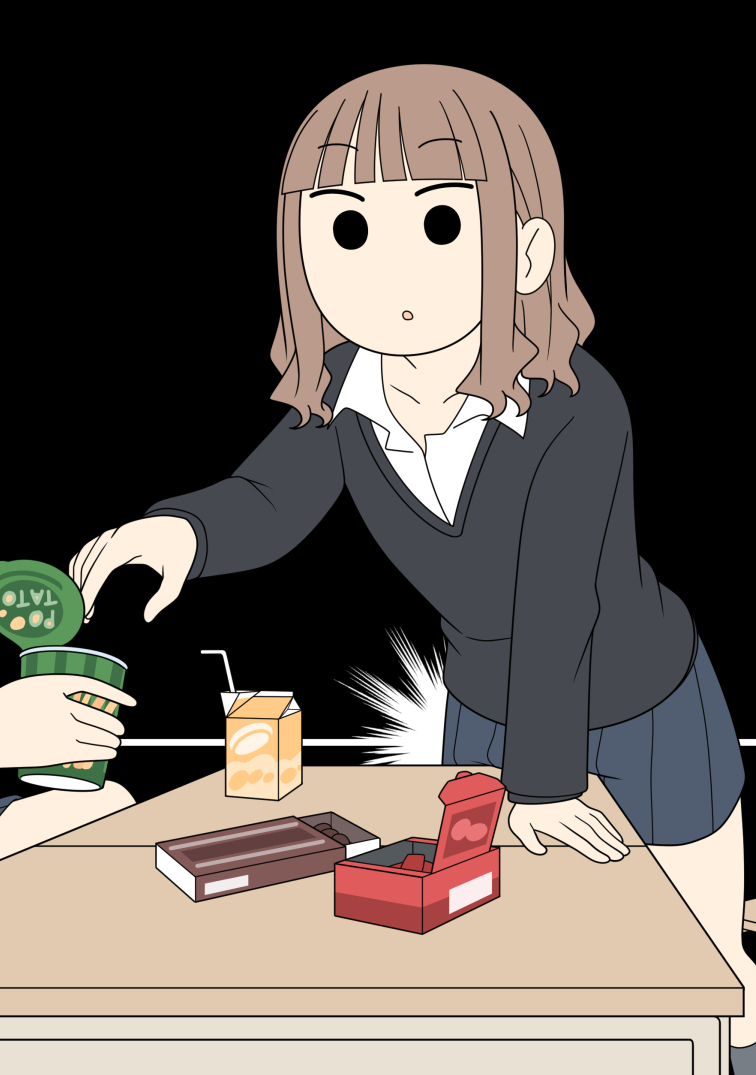 ちょうどいいことに気がついてしまった女の子