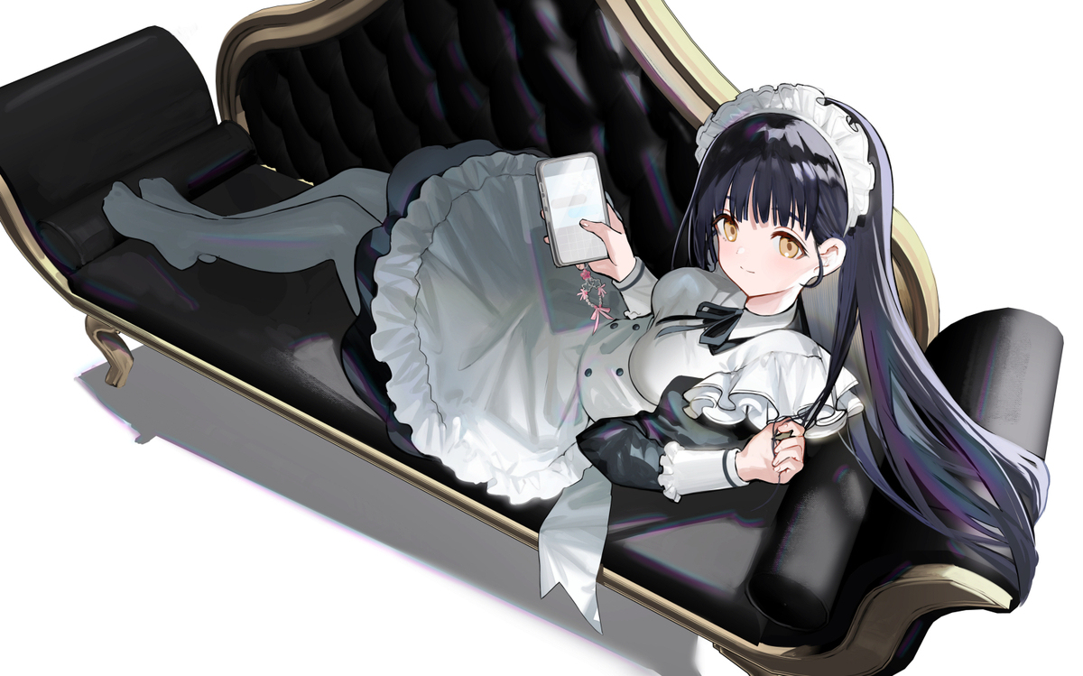 黒髪メイドさん