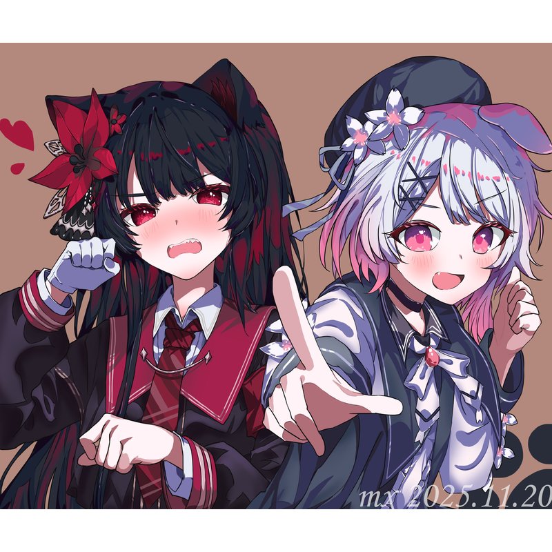 哈气猫和小笨狗