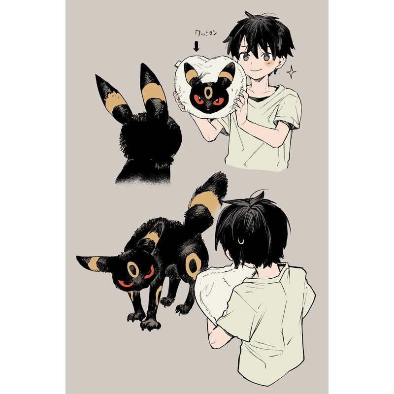 イーブイと進化形のイラスト