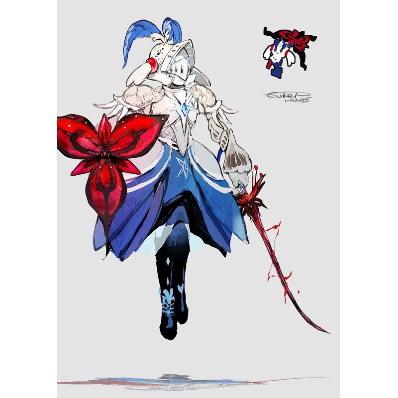 フラエッテモチーフの騎士（えいえんのはな）