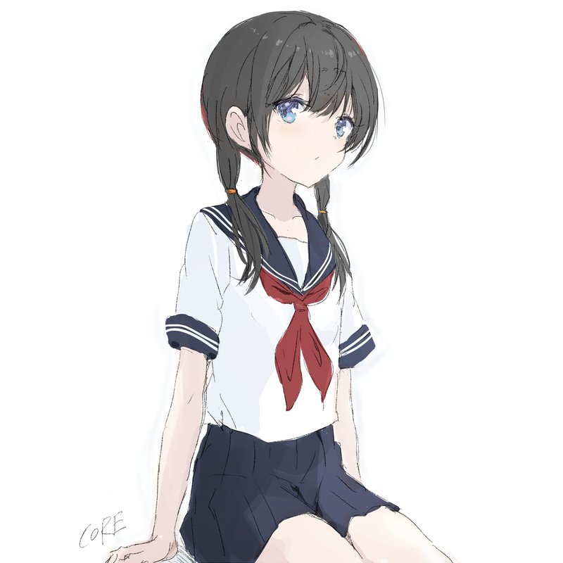 制服rkgk黒髪少女