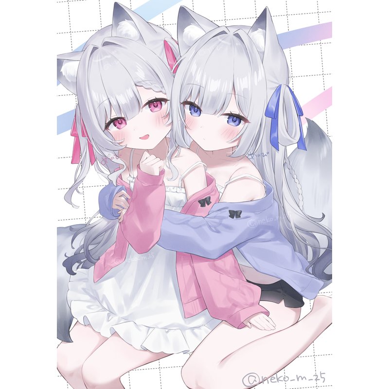 双子のきつねちゃん！いい双子の日！