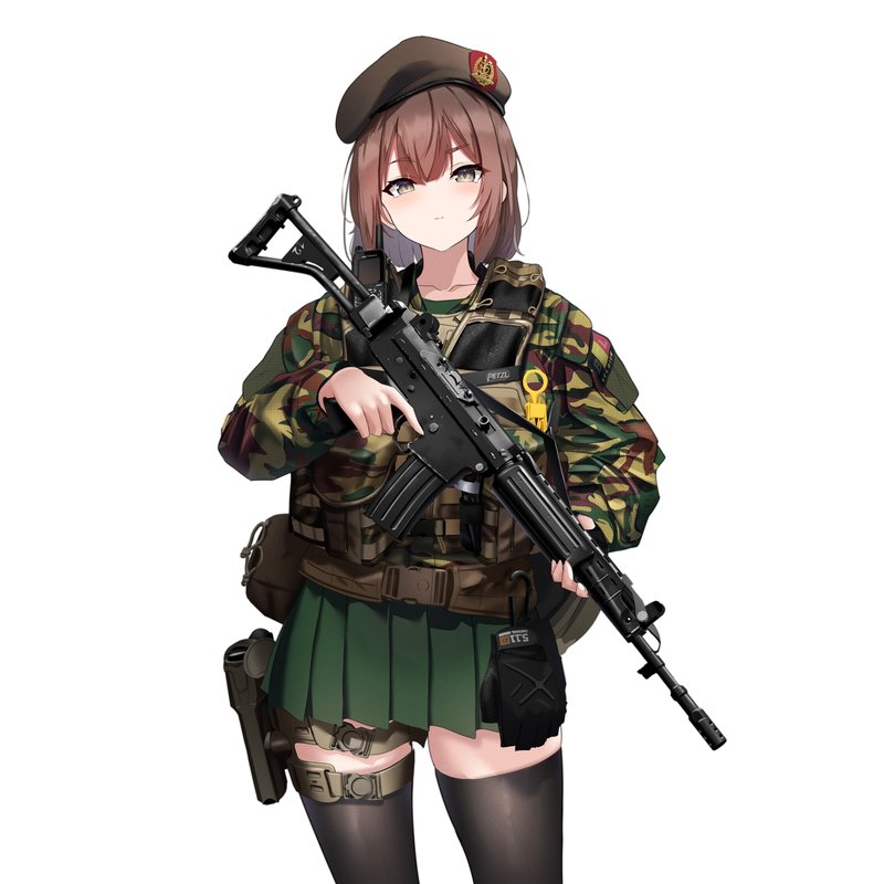 ベルギー武装JKさん。